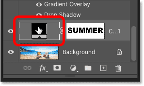 النقر المزدوج فوق حامل لون طبقة التعبئة في مربع حوار Layer Style في Photoshop