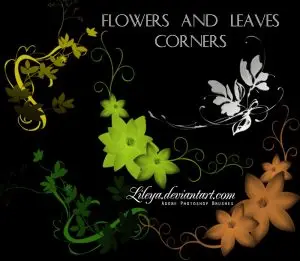 Flowers_and_Leaves_by_Lileya-o