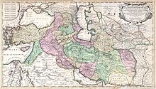 خارطة ترجع للعام 1730م لحدود الدولة العثمانية وقد كتب على الكويت اسم "portus cathema" أي ميناء كاظمة وهي خارج حدود الدولة العثمانية